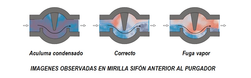 Inspección por mirilla sifónica